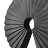 Cascading Curls 2-Piece Resin Table Top Set in Black